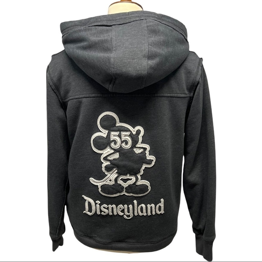Disney Parks 55th Anniversary Shaggy Fleece Lined Full Zipper MickeyHoodie - Picture 5 of 14